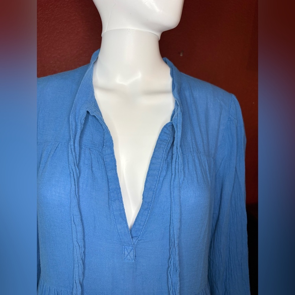 Honorine Long Giselle Cover Up in Color Royal Blue. Size S - Picture 5 of 8